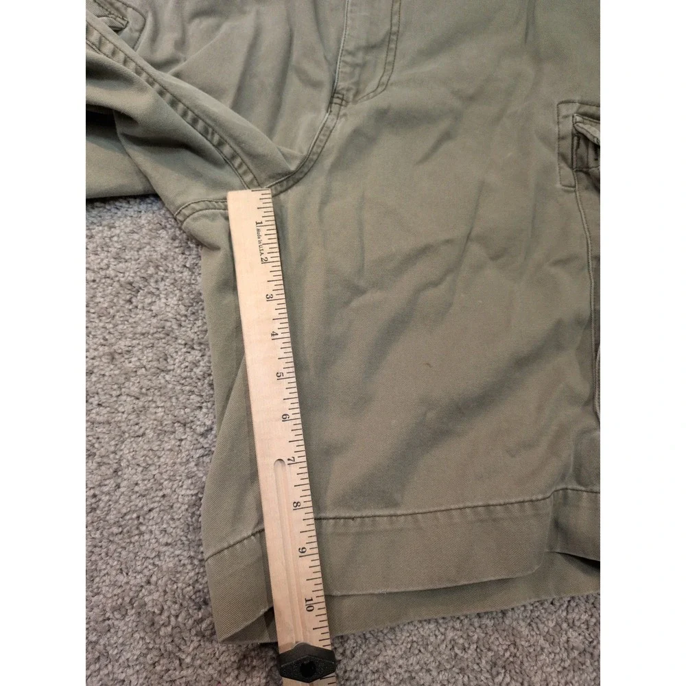Polo Ralph Lauren Mens Olive Green Cotton Twill Cargo‎ Shorts Size 34 Utility